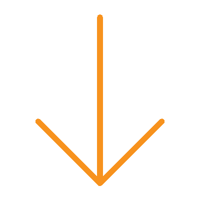 wired outline 2755 arrow big down hover pointing